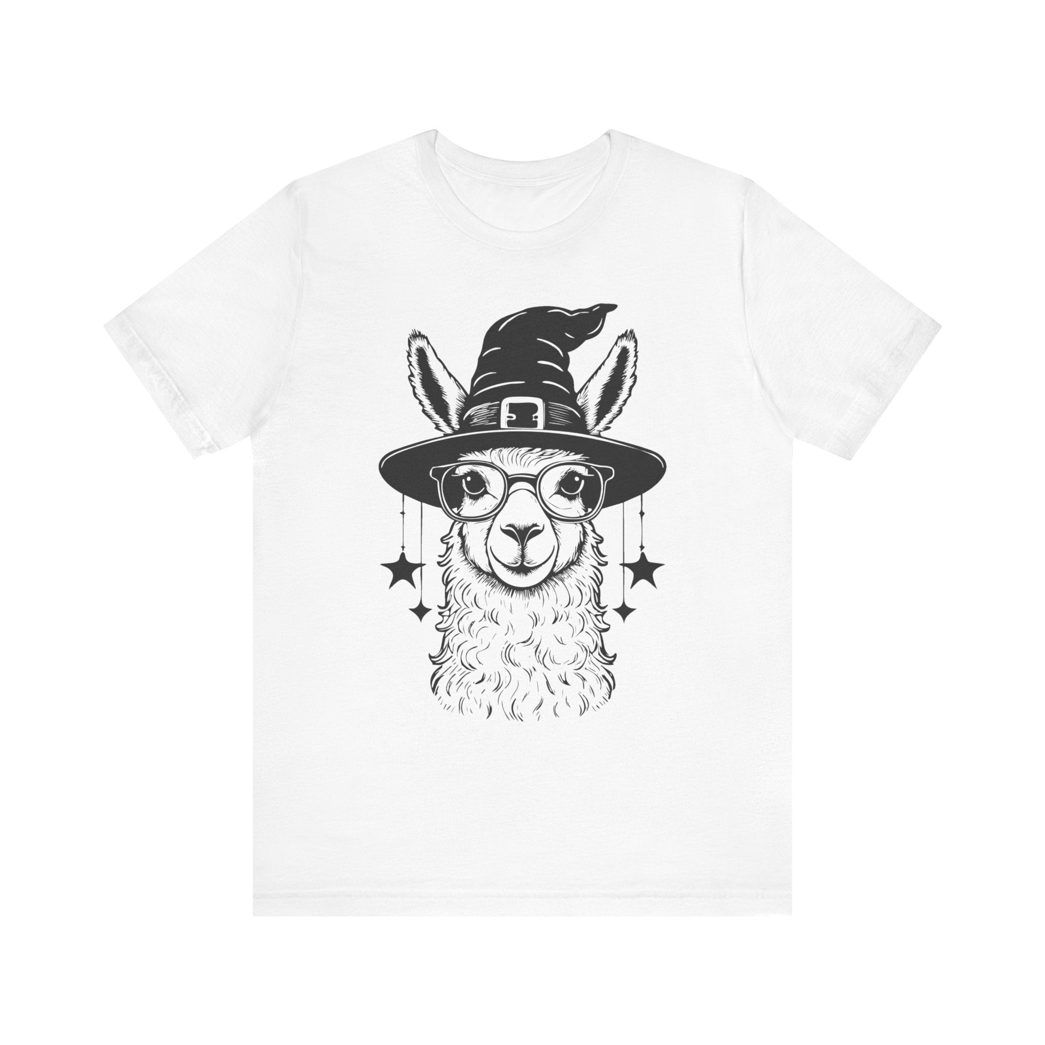 Witchy Llama Unisex Tee - Spooky Fun, Halloween Gift, Casual Wear, Unique T-Shirt, Trendy Graphic Shirt