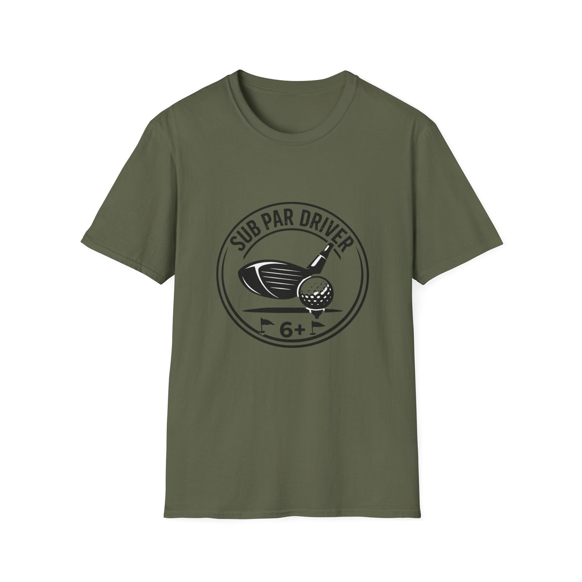 Sub Par Driver T-Shirt | Golf Driver and Ball Graphic