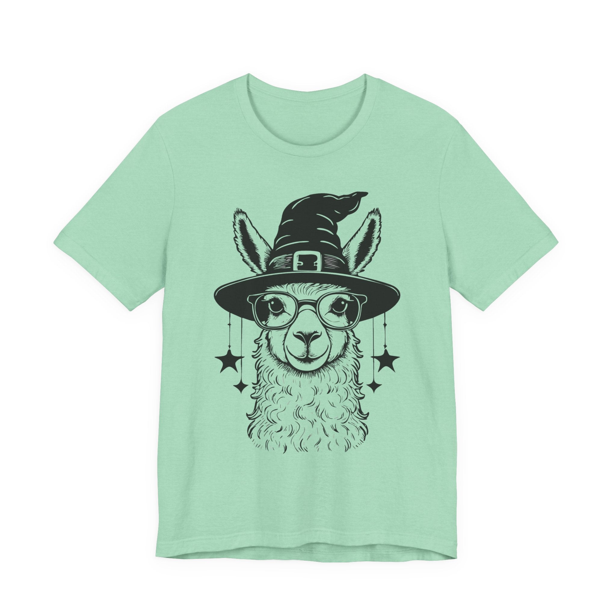 Witchy Llama Unisex Tee - Spooky Fun, Halloween Gift, Casual Wear, Unique T-Shirt, Trendy Graphic Shirt