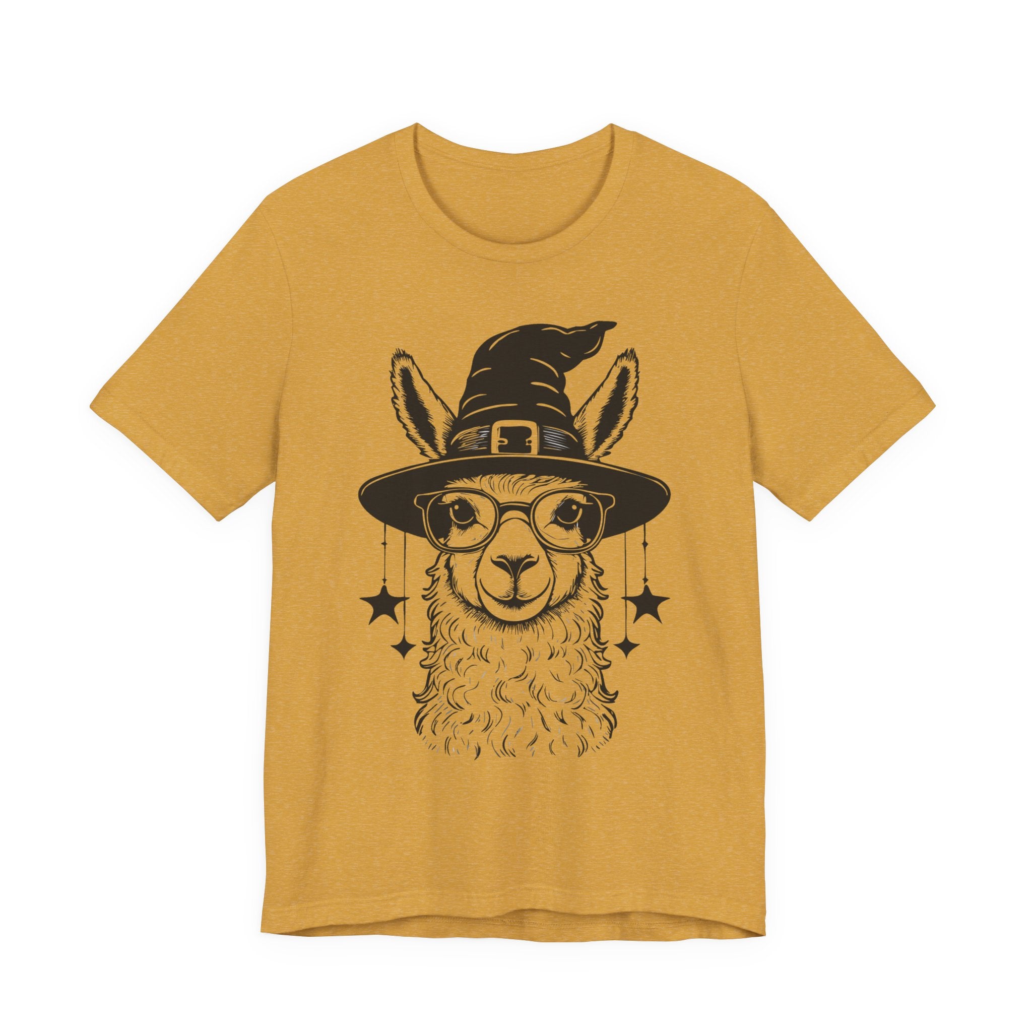 Witchy Llama Unisex Tee - Spooky Fun, Halloween Gift, Casual Wear, Unique T-Shirt, Trendy Graphic Shirt