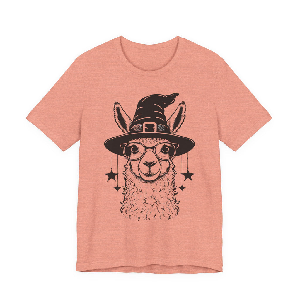 Witchy Llama Unisex Tee - Spooky Fun, Halloween Gift, Casual Wear, Unique T-Shirt, Trendy Graphic Shirt
