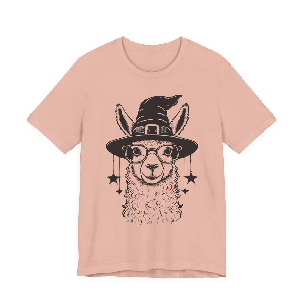 Witchy Llama Unisex Tee - Spooky Fun, Halloween Gift, Casual Wear, Unique T-Shirt, Trendy Graphic Shirt