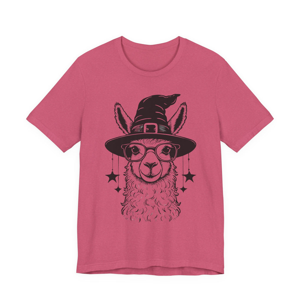 Witchy Llama Unisex Tee - Spooky Fun, Halloween Gift, Casual Wear, Unique T-Shirt, Trendy Graphic Shirt