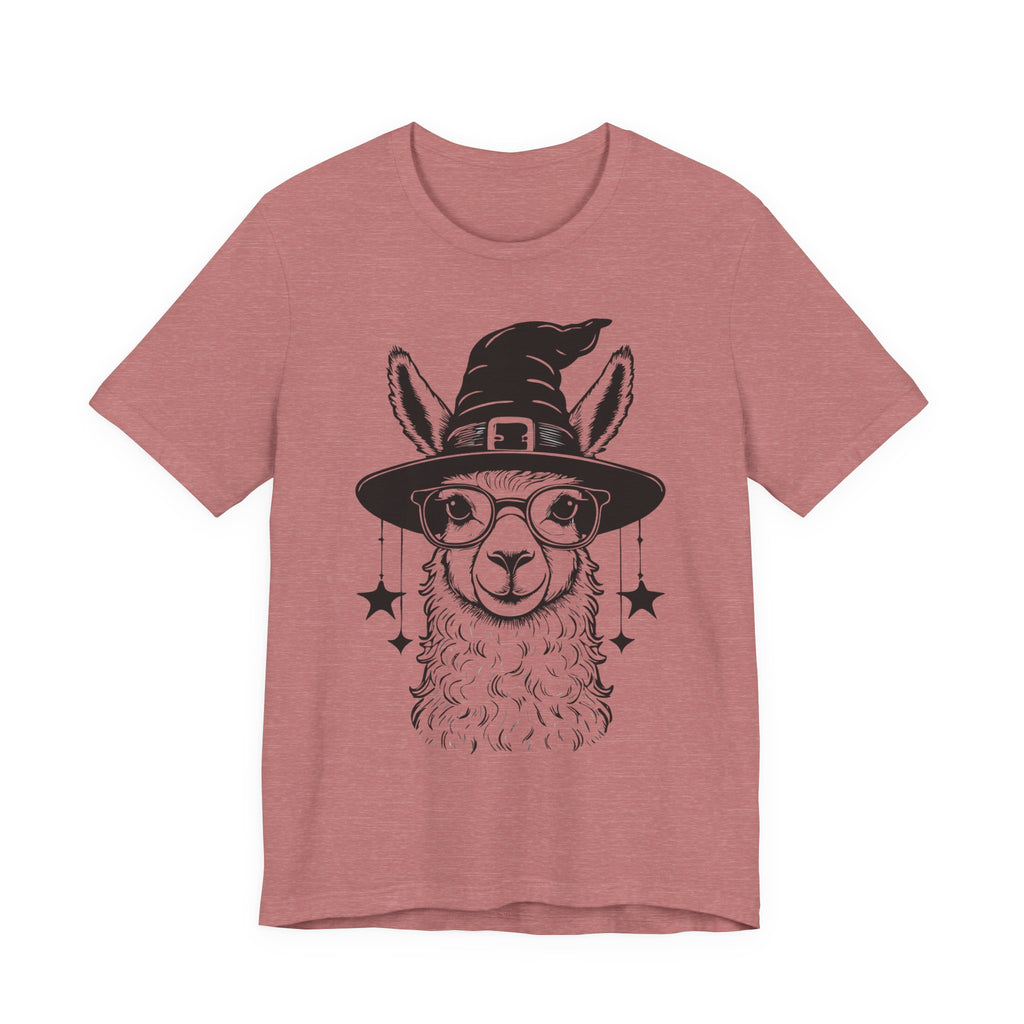 Witchy Llama Unisex Tee - Spooky Fun, Halloween Gift, Casual Wear, Unique T-Shirt, Trendy Graphic Shirt