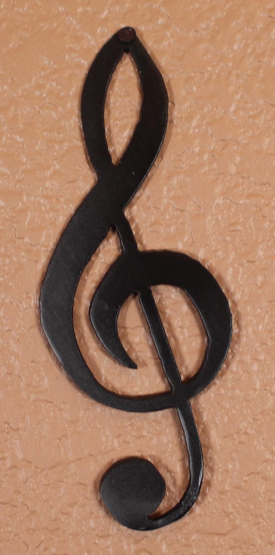 Music Lovers Treble Clef Black or Black and Gold ornament! Great to hang on the wall or on the Christmas Tree. Great for a gift tag.