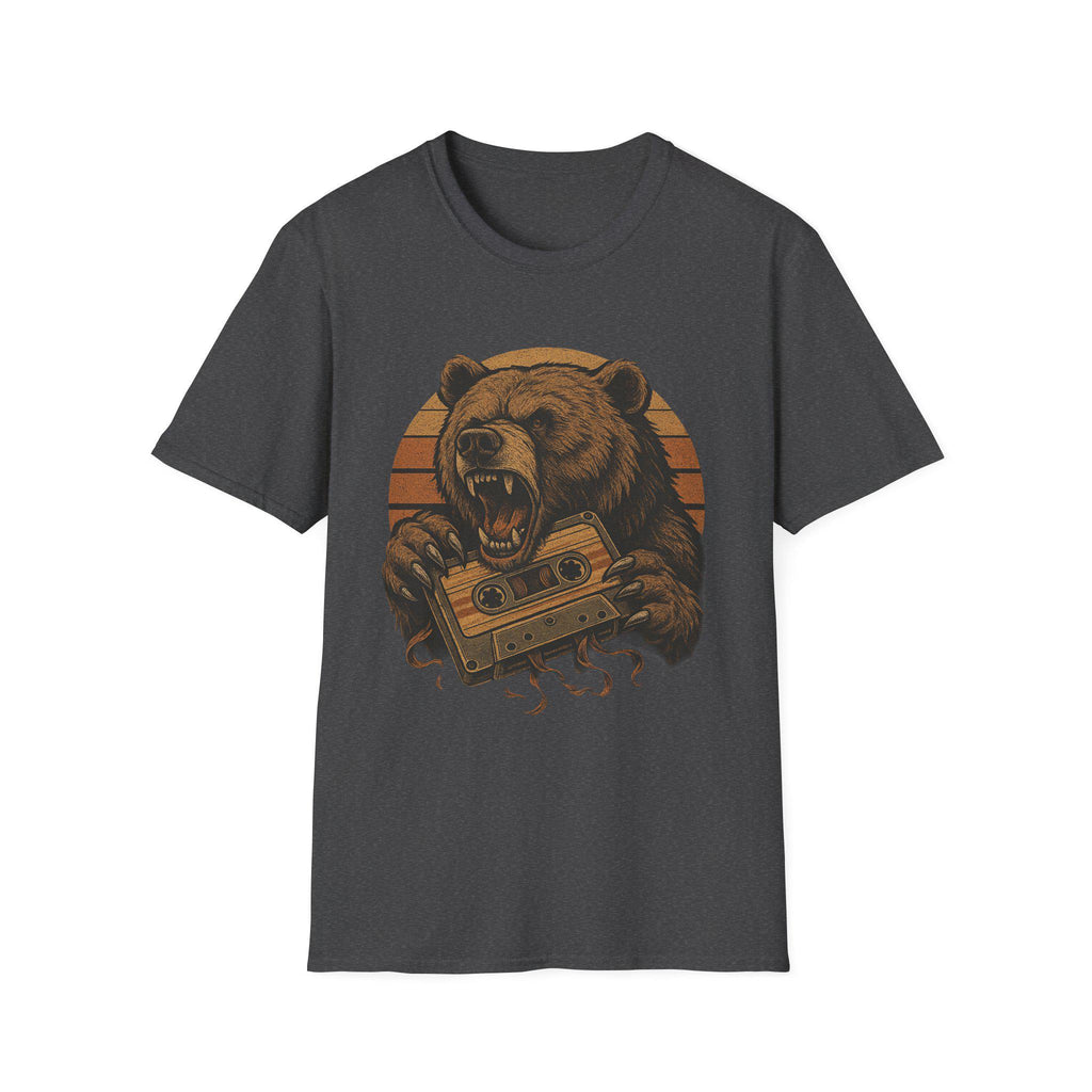 Vintage Bear Graphic Tee - Retro Animal T-Shirt, Nature Lover Shirt, Casual Outfit, Gift for Him/Her, Unisex Softstyle