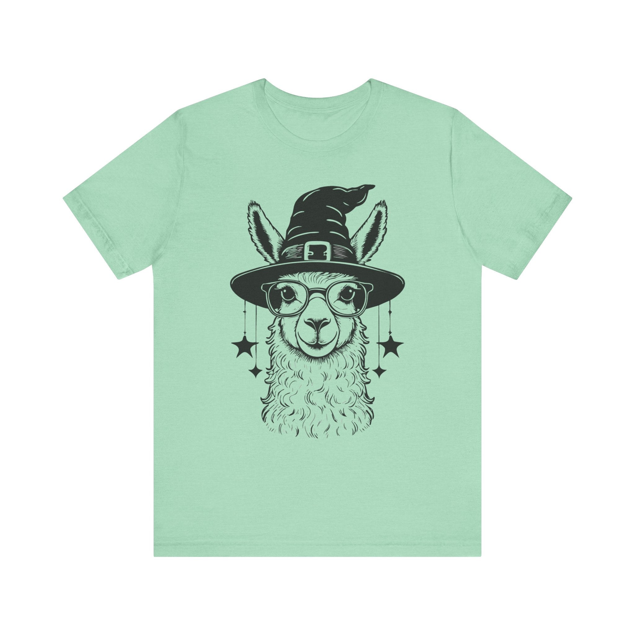 Witchy Llama Unisex Tee - Spooky Fun, Halloween Gift, Casual Wear, Unique T-Shirt, Trendy Graphic Shirt