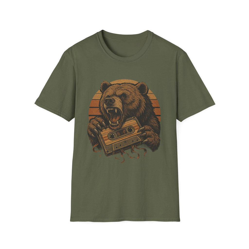 Vintage Bear Graphic Tee - Retro Animal T-Shirt, Nature Lover Shirt, Casual Outfit, Gift for Him/Her, Unisex Softstyle