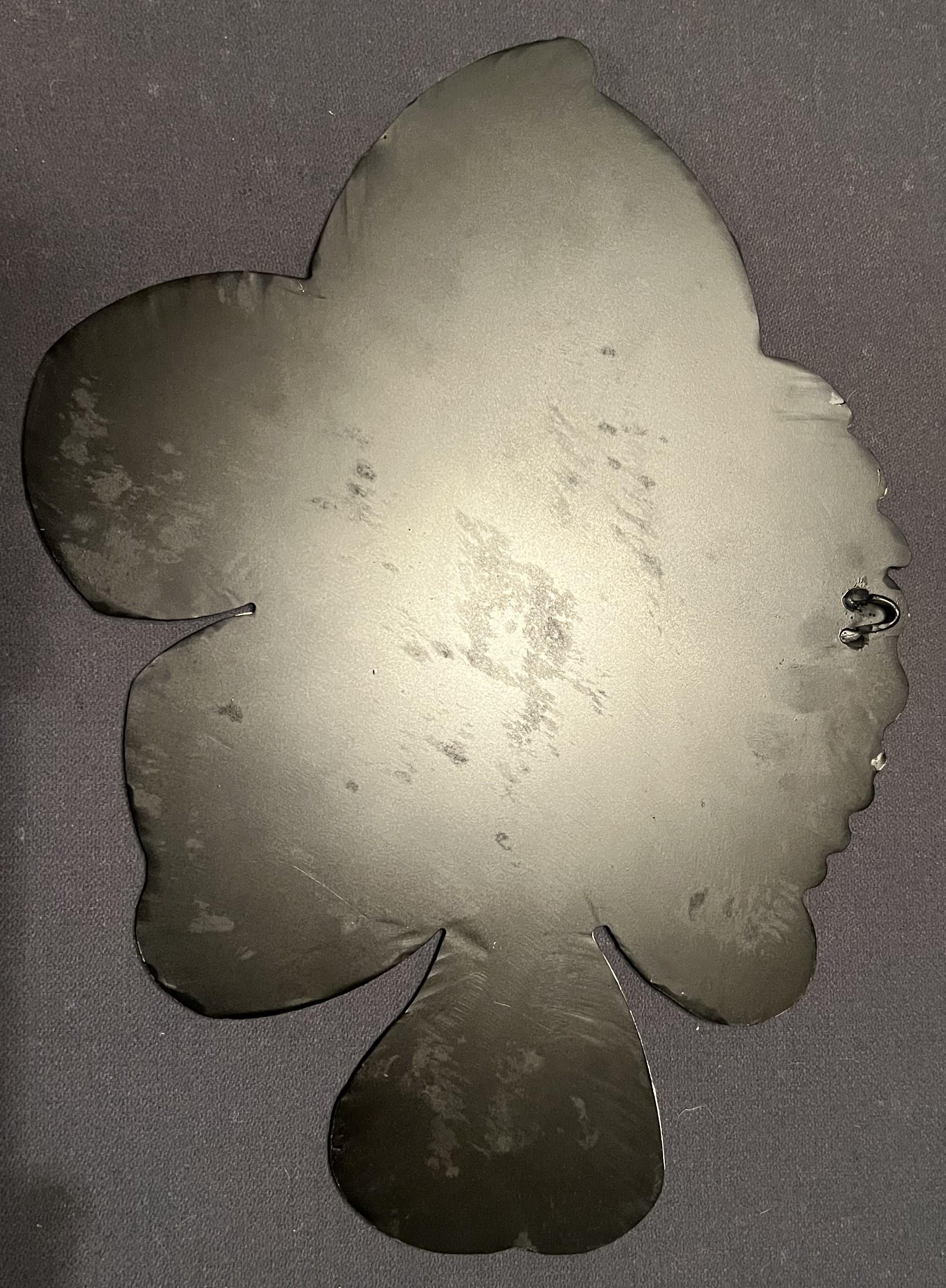 Animal Lovers CLOWN FISH wall art decoration - Lake House - Vacation home - STR- Flame Treated on Black - Steel-on-steel - hand made