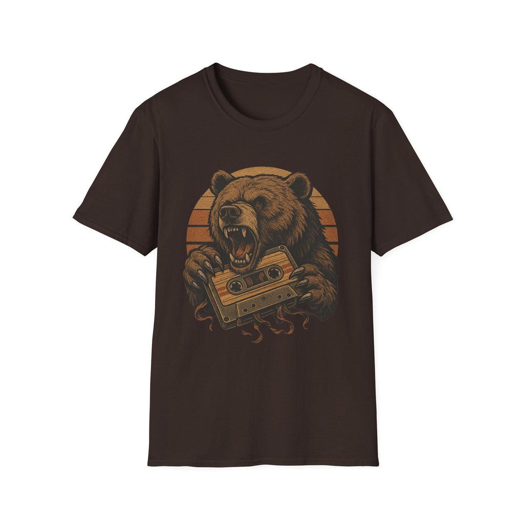 Vintage Bear Graphic Tee - Retro Animal T-Shirt, Nature Lover Shirt, Casual Outfit, Gift for Him/Her, Unisex Softstyle